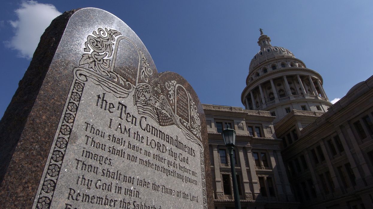 10 Commandments outside Austin, Texas, Capitol Building.
