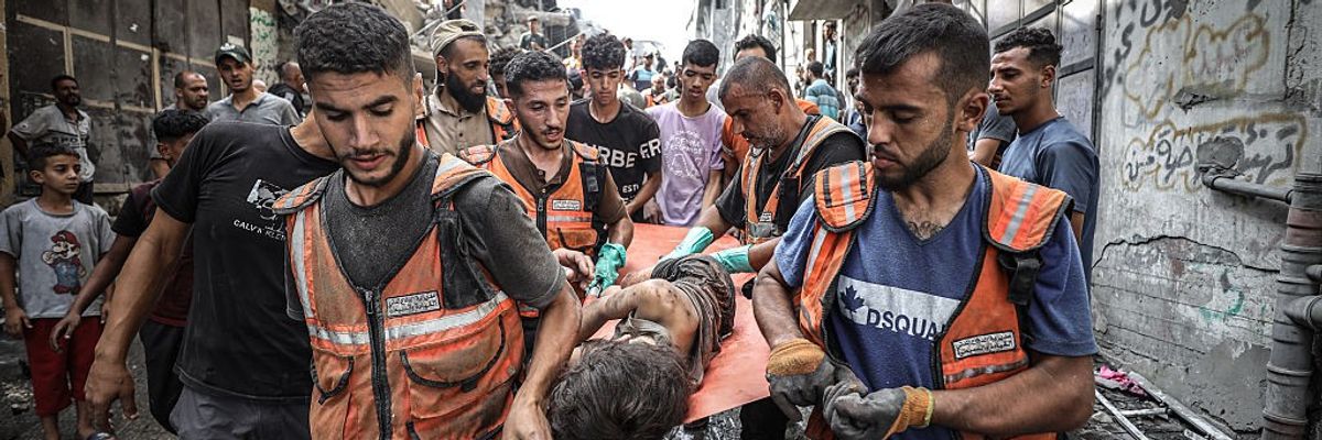 11-year-old Palestinian Marah rescued alive after an Israeli attack in Gaza