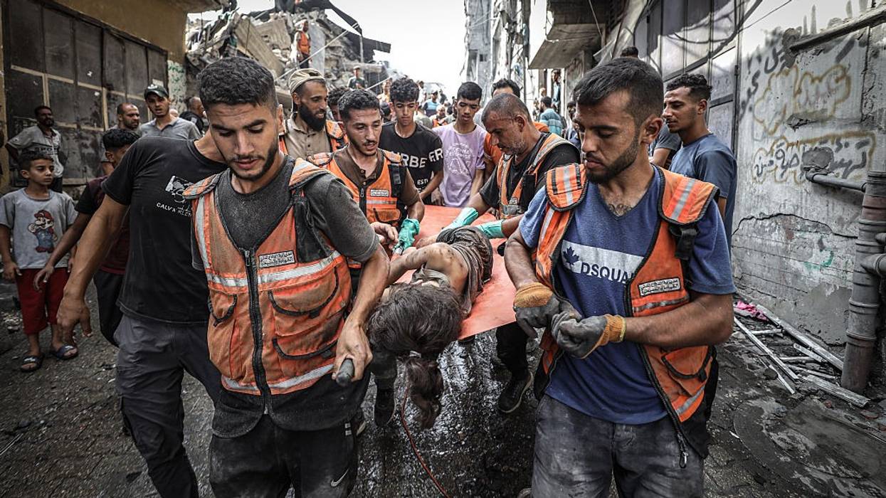 11-year-old Palestinian Marah rescued alive after an Israeli attack in Gaza