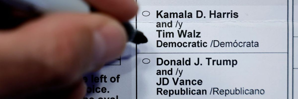 2024 Maryland Ballots For November's Presidential Election