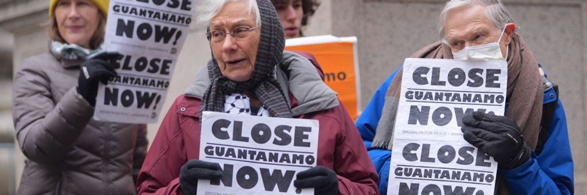 23rd anniversary of Guantanamo: Peace activists in New York call Biden to close the detainee camp in Guantanamo Bay