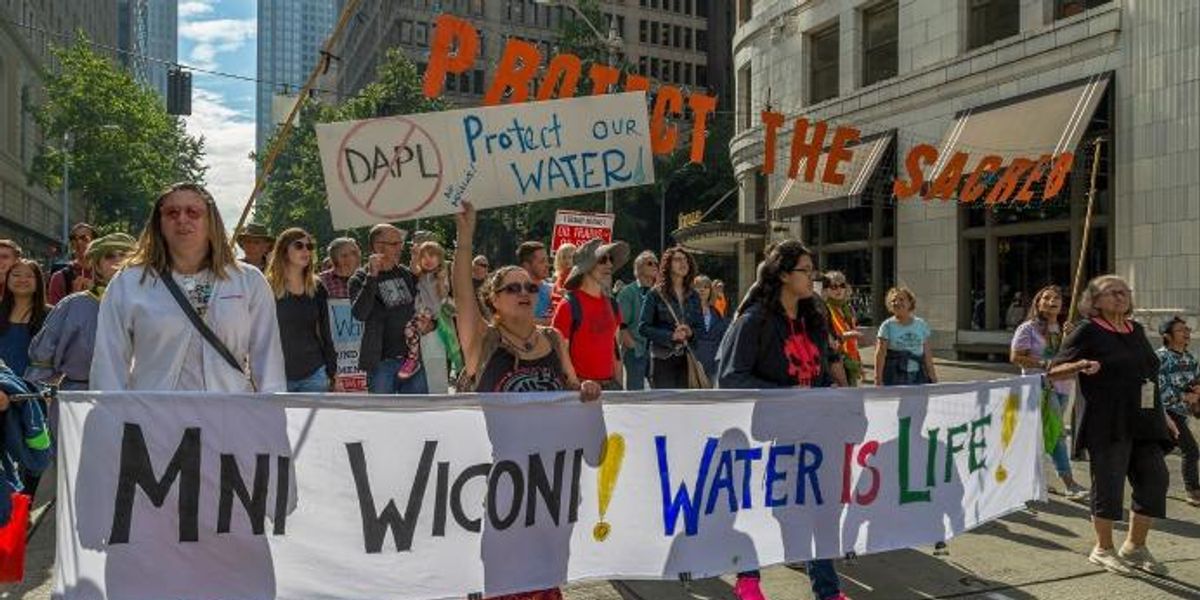 Dapl Waterr As DAPL Protesters Brace for Winter, Feds Say No Evictions From Encampment