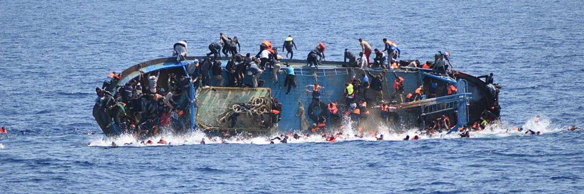 500 migrants saved by Italian Navy in Mediterranean sea