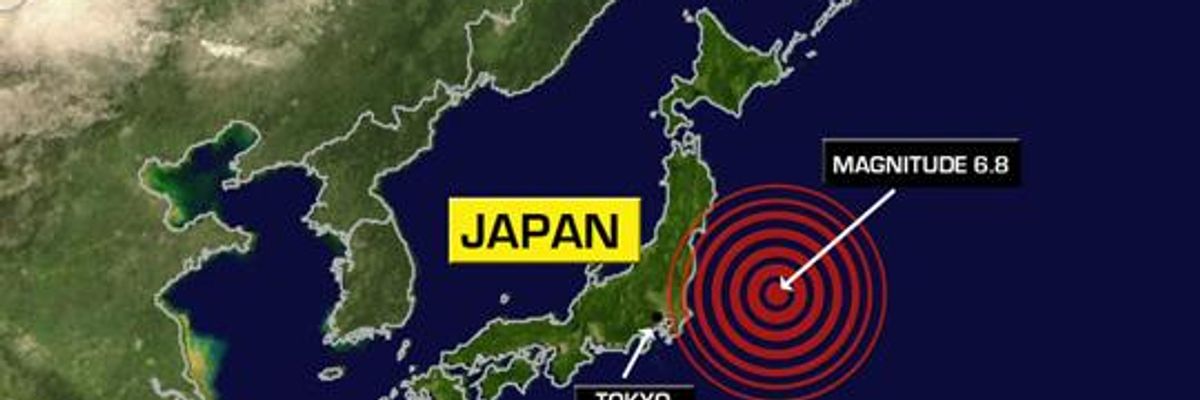 6.8 Earthquake Hits Japan, Triggers Tsunami Near Fukushima