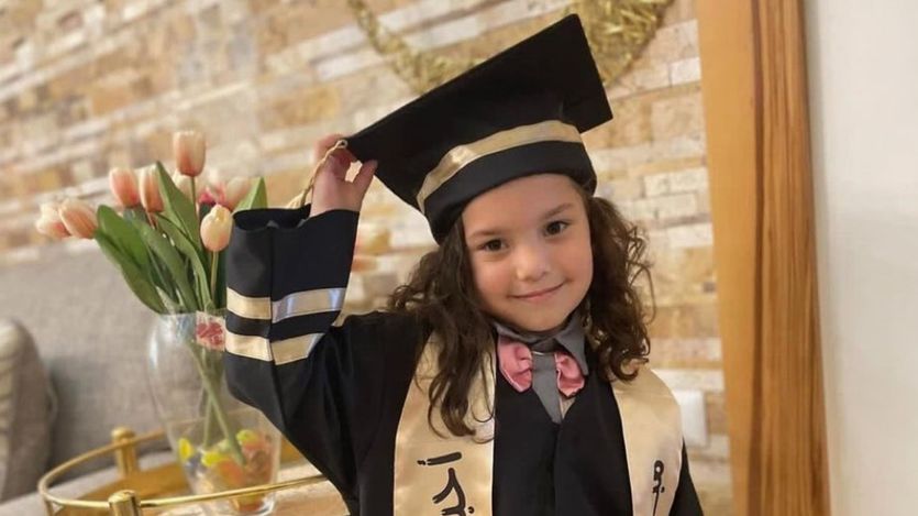 6-year-old Hind Rajab in graduation attire