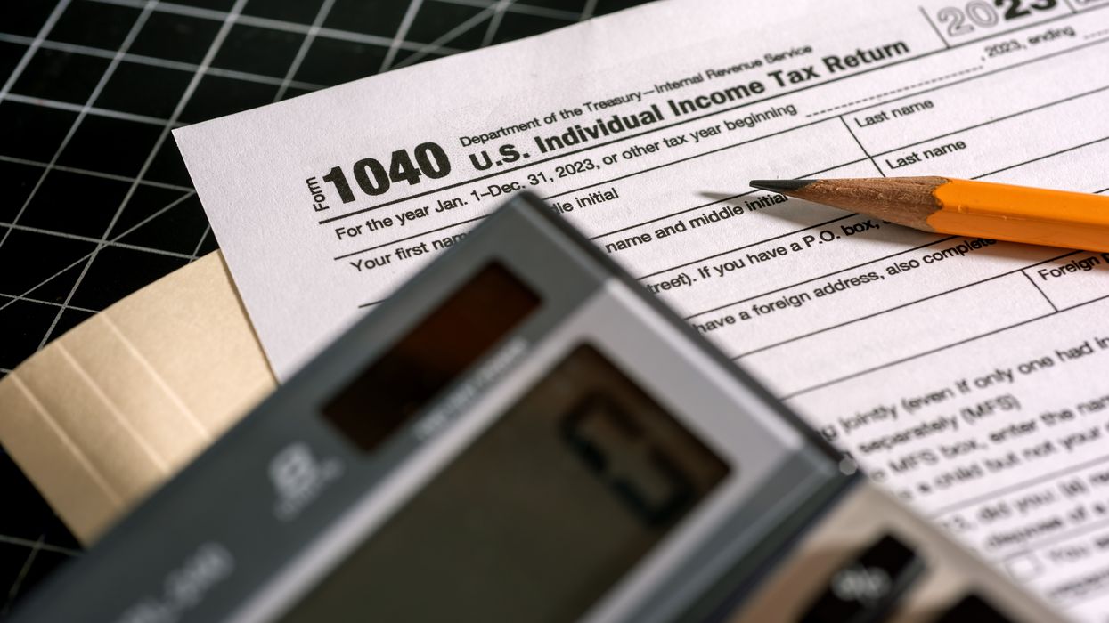 A 1040 U.S. Individual Income Tax Return document