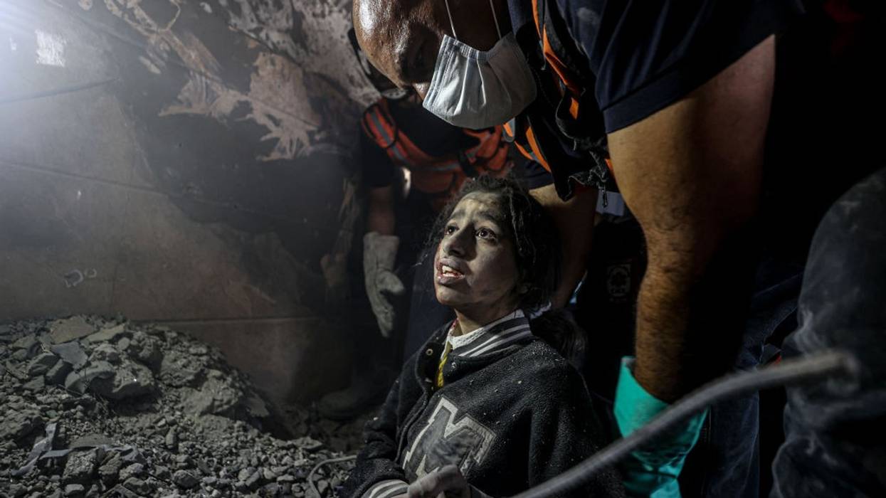 A 13-year-old girl rescued after surviving bombing in Gaza