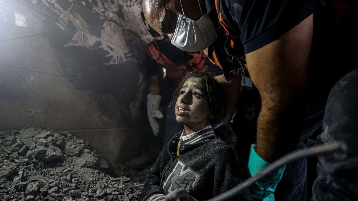 A 13-year-old girl rescued after surviving bombing in Gaza