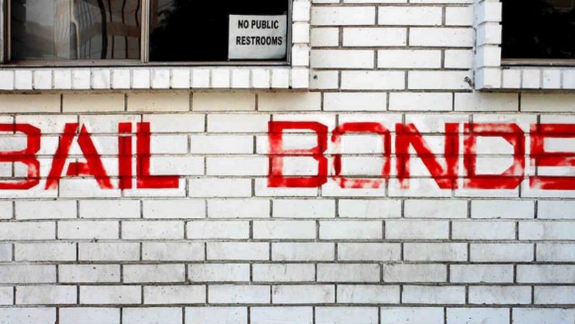 A bail bonds building.