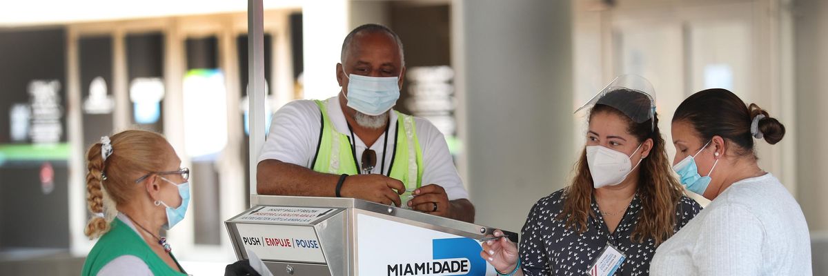 A ballot drop box in Florida