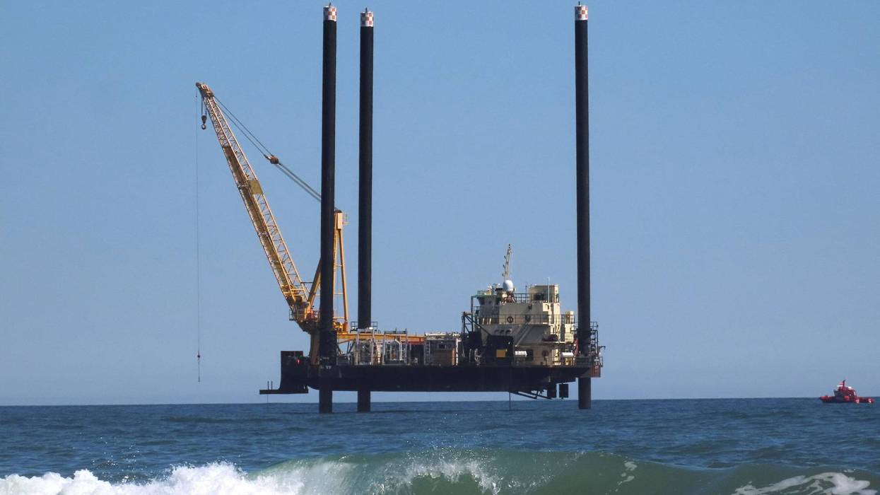 A barge for Sunrise Wind cable operations