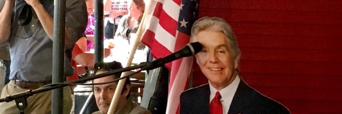 Voters Shame Cowardly Reps with Town Halls Hosted by Cardboard Cut-Outs