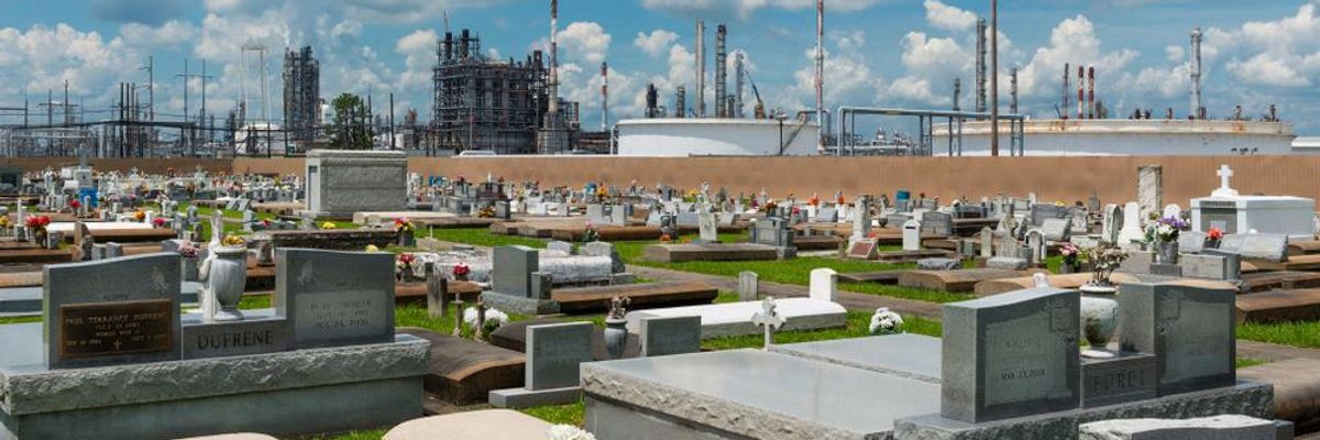 A cemetery in Taft, Louisiana