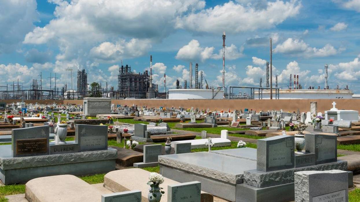 A cemetery in Taft, Louisiana