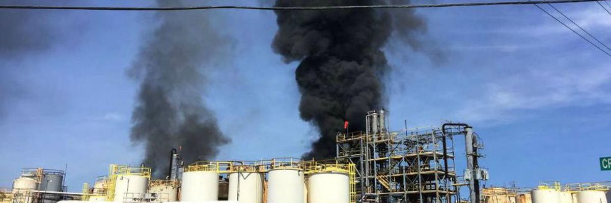 Trump to Add 'Tasteless Insult to Injury' by Promoting Fossil Fuel Deregulation in Shadow of Fatal Chemical Fire