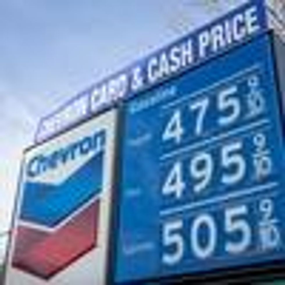 A Chevron gas station is seen in Oregon