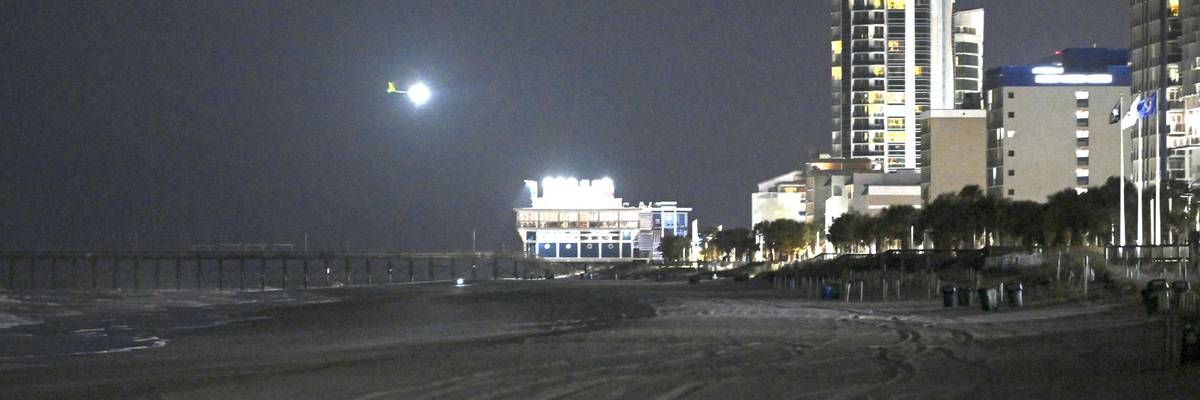 A Chinese balloon flies over Myrtle Beach, South Carolina