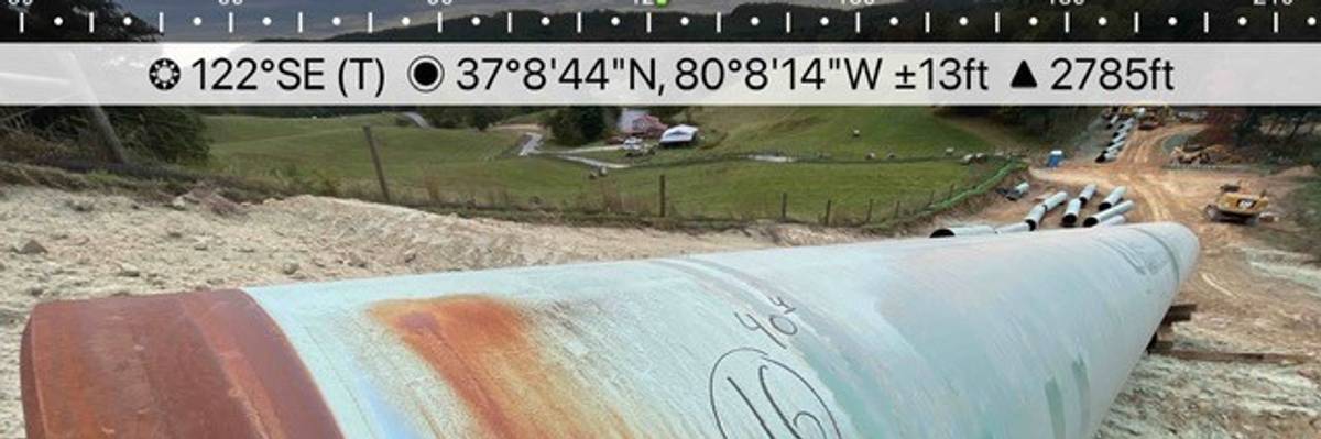 A close-up of damaged MVP pipe.