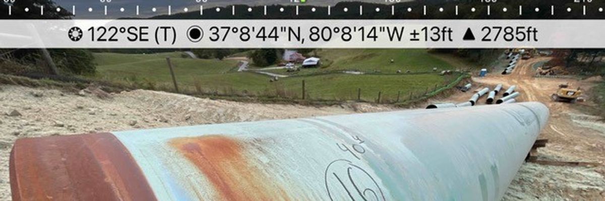 A close-up of damaged MVP pipe.