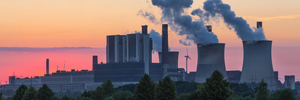 A coal-fired power plant.