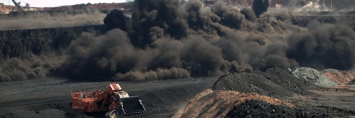 A coal mining operation is pictured in Wyoming