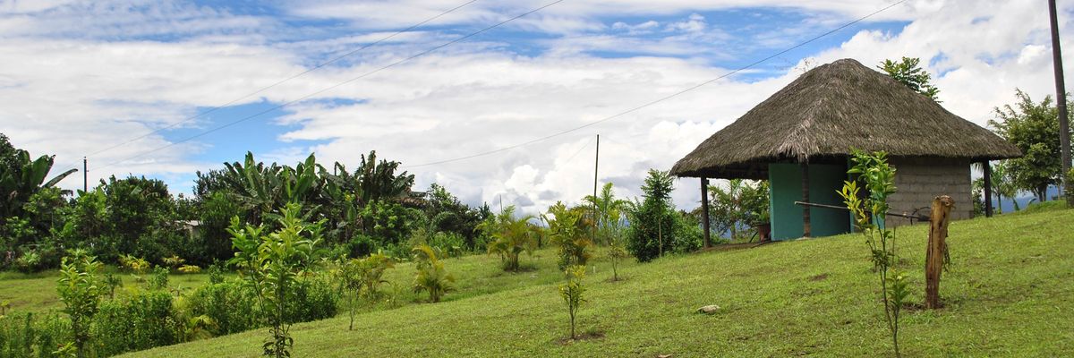 A community in Santo Domingo de los Tsáchilas, Ecuador is seen on May 1, 2017.