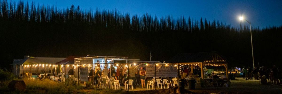 A concert in the trees.