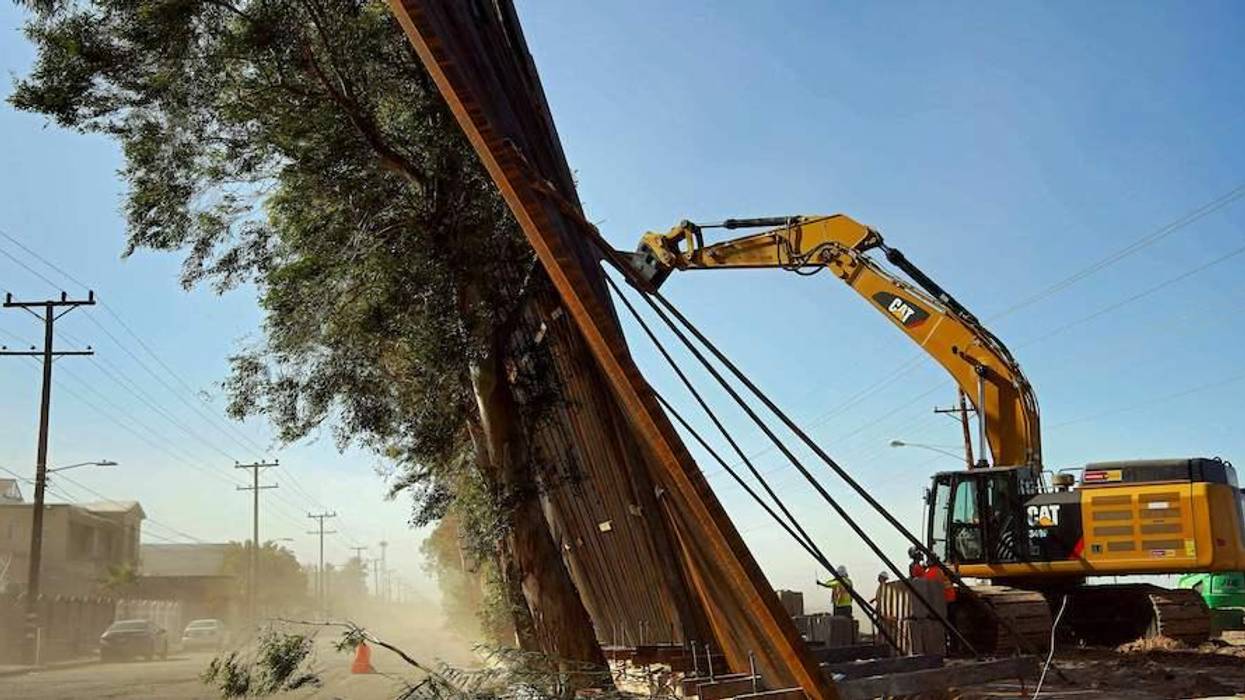 'Nobody Can Build Like I Can Build. Nobody': Watch Winds Knock Down Trump Border Wall