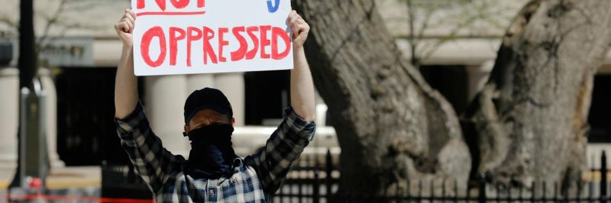 'A Misbegotten, Warped Freedom Obsession Is Killing Us': Video of Trumpian Anti-Mask Jerks Goes Viral