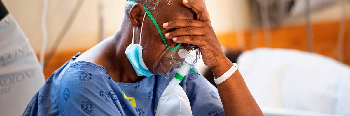 A Covid-19 patient in South Africa