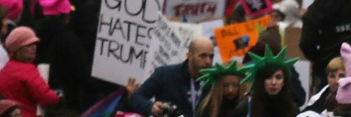 'The Government Can't Airbrush History': National Archives Denounced for Blurring Out Anti-Trump Signs in Women's March Photos