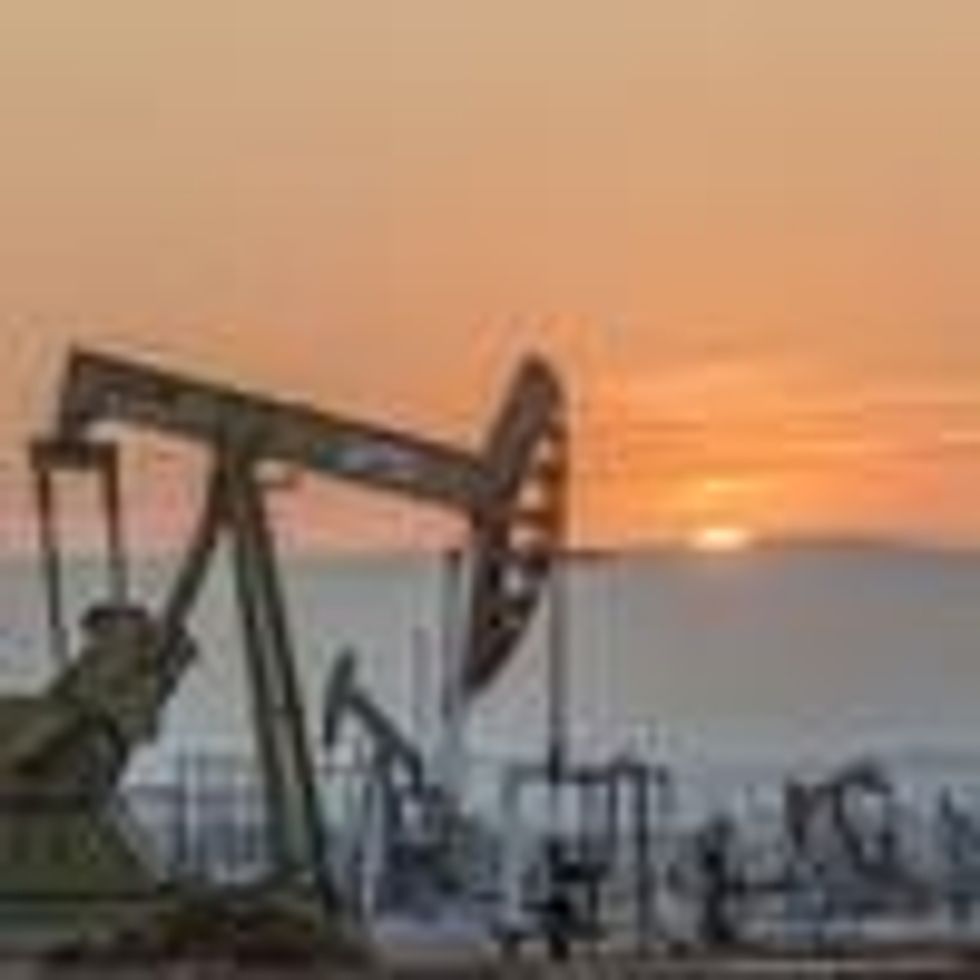 A drilling field in California