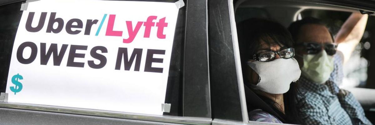 As Gig Workers Struggle Amid Outbreak, California Sues Lyft and Uber for Refusing to Classify Drivers as Employees