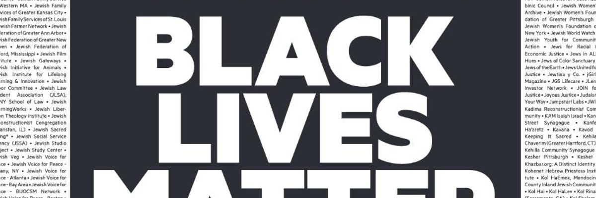 600+ Groups Representing Over Half of Jewish People in US Sign Full-Page Ad in NYT to 'Say Unequivocally: Black Lives Matter'