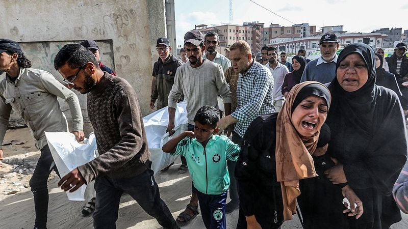 A funeral procession in Gaza