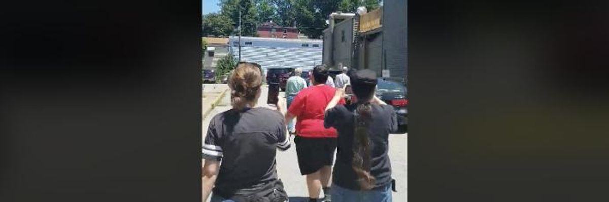 Watch: Crowd of Critics Confronts Mitch McConnell in Kentucky Restaurant Parking Lot