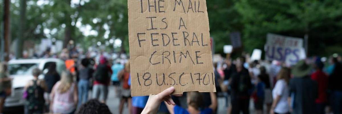 Mail-In Voters and Candidates Sue to Block 'Unconstitutional' Assault on Postal Service by Trump and DeJoy