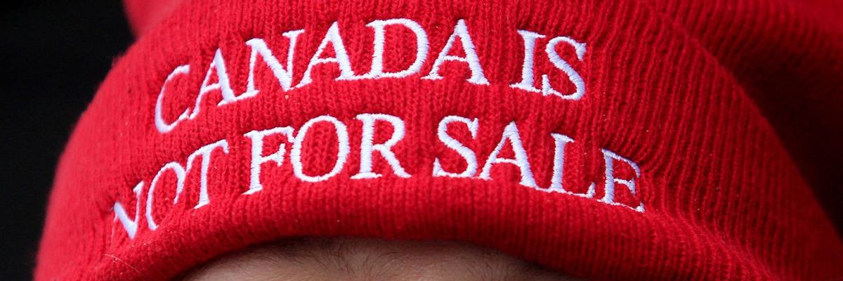 A ''Hands Off!'' Demonstration Is Held In Toronto, Canada