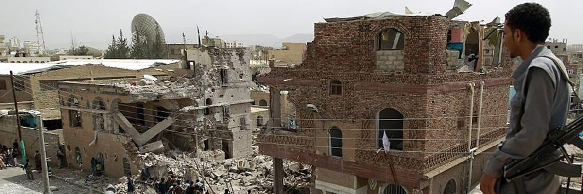 Experts on Military-Industrial Complex Blast Trump Plan to Sell Nearly $500 Million in Bombs to Criminal Saudi Regime