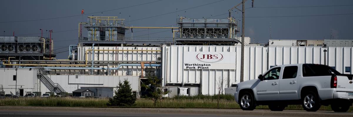 A JBS pork processing plant in Minnesota