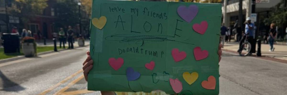 A kid in the America we've left to him/her/them, for now.