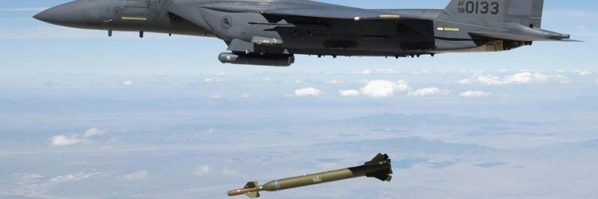 A laser-guided bomb.