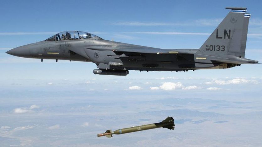 A laser-guided bomb.