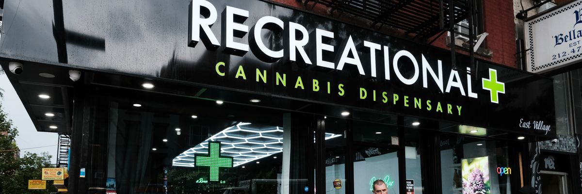  A legal cannabis dispensary 
