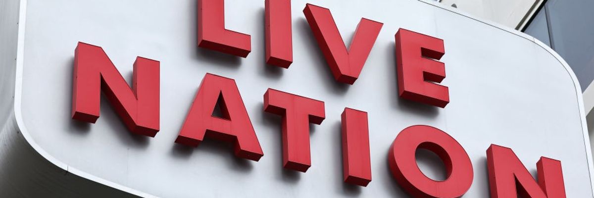 a Live Nation sign