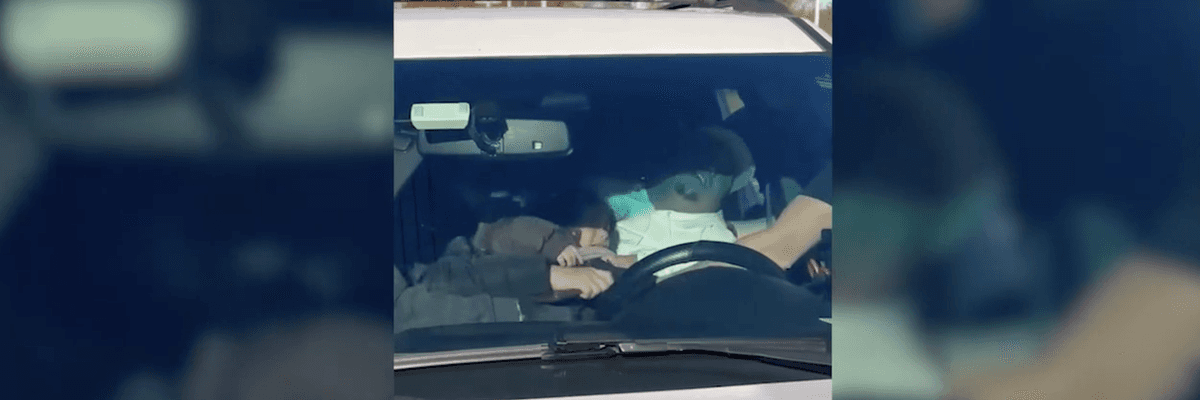 A man appeared to have a seizure while federal immigration agents arrested his wife