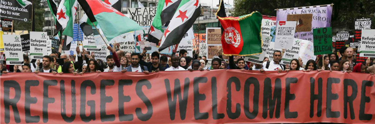 Refugees Welcome: Thousands March for 'Humanity and Human Rights' in UK