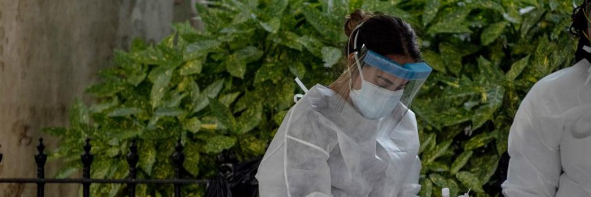 Pressed on Surging Covid-19 Cases and Test Shortages, Trump Says US Is 'Envy of the World'