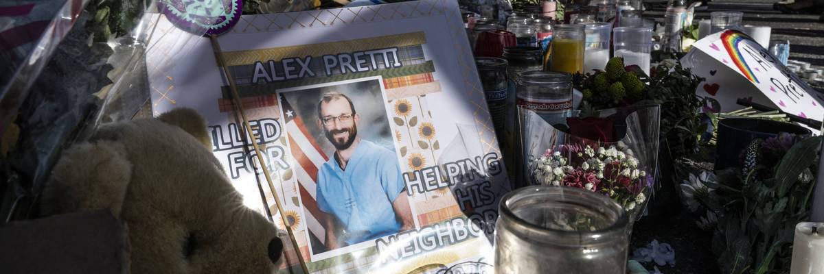 A memorial for Alex Pretti