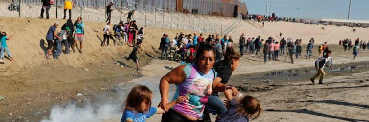 Children 'Screaming and Coughing in the Mayhem' as Trump Border Patrol Fires Tear Gas Into Mexico